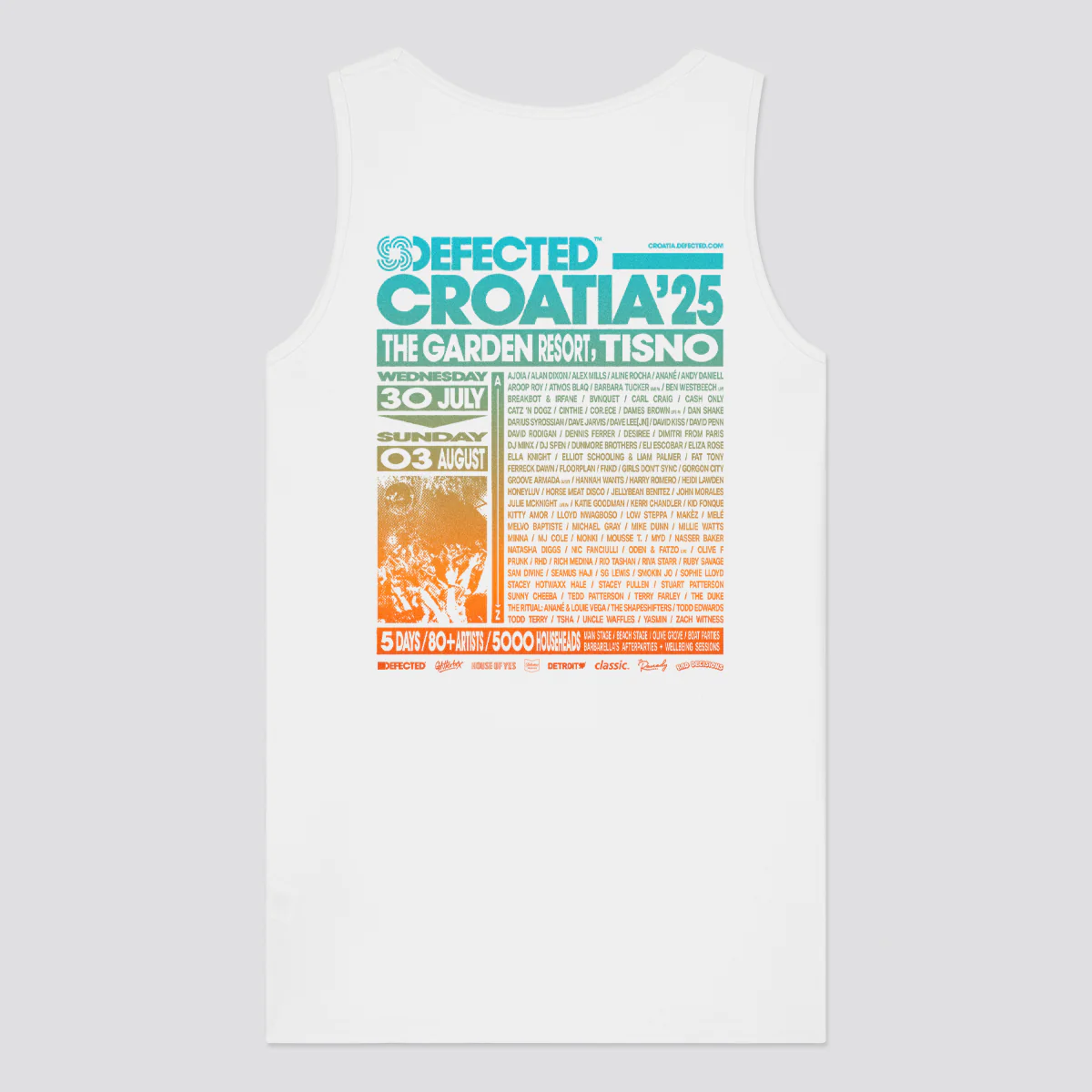 Defected Croatia 2025 Line-Up Vest - Image 3