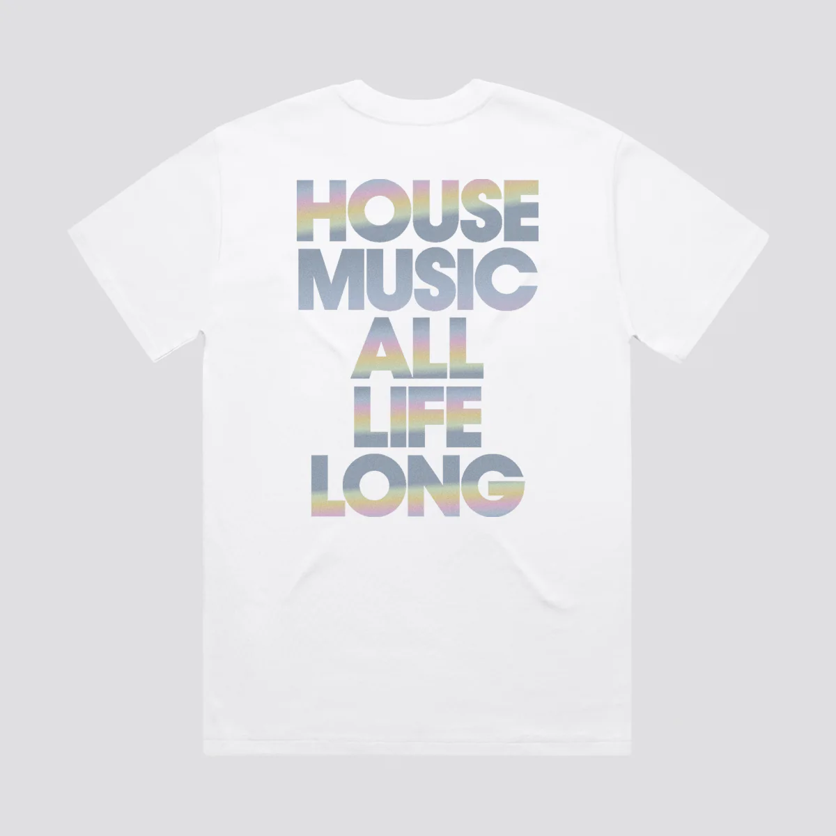 Defected House Music All Life Long Reflective T-Shirt - Image 5