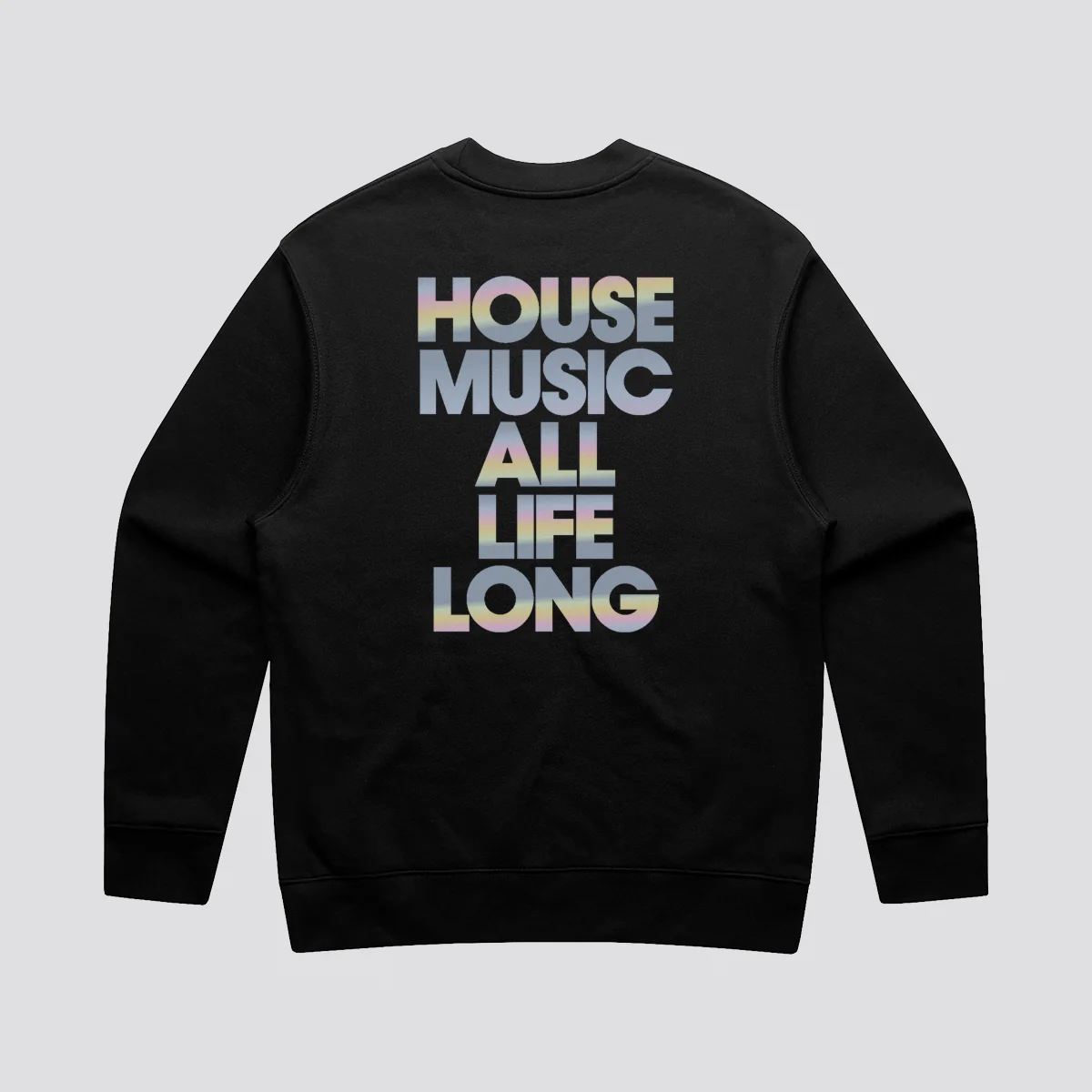Defected House Music All Life Long Reflective Relaxed Fit Sweatshirt