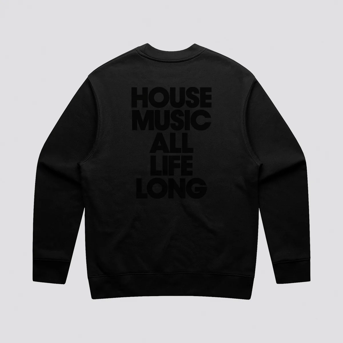 Defected House Music All Life Long Reflective Relaxed Fit Sweatshirt - Image 3