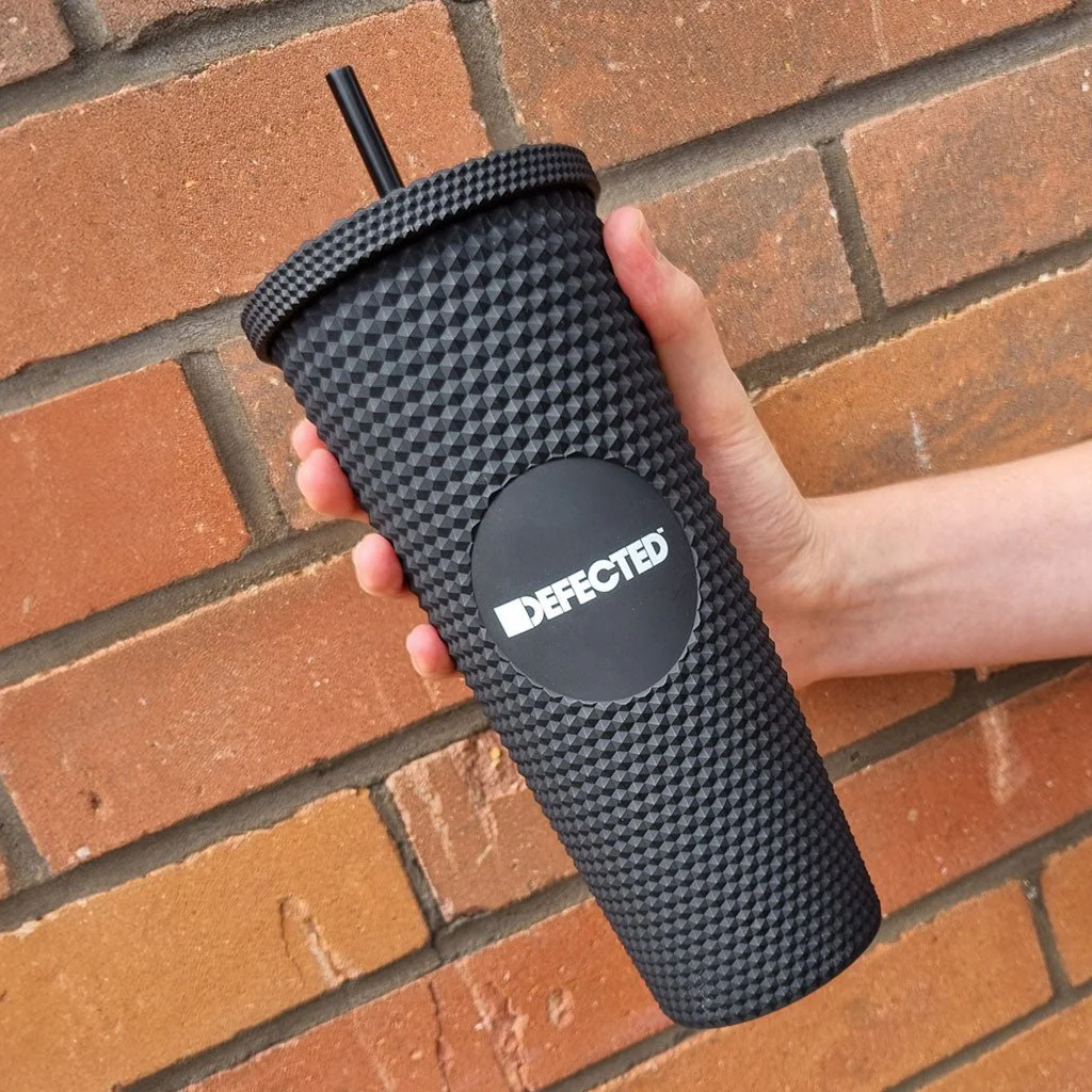 Defected Logo Drinking Cup With Straw - Image 3