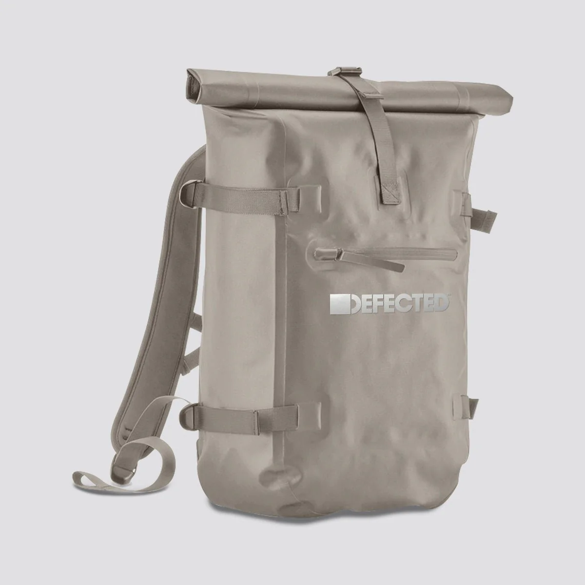 Defected Logo Waterproof Roll-Top Backpack - Image 4