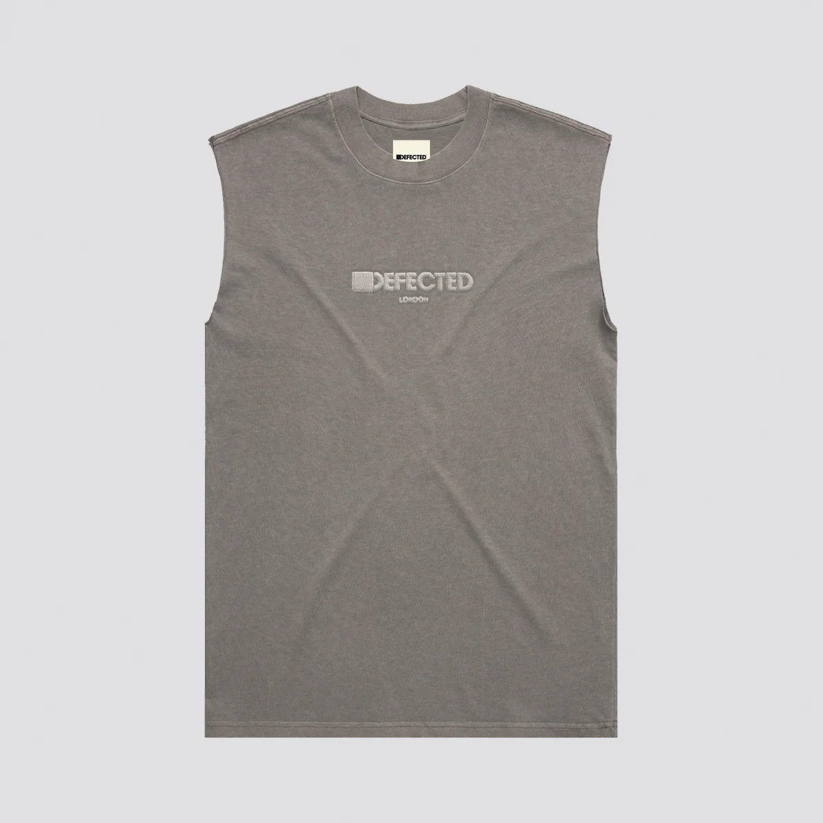 Defected London Embroidered Heavy Faded Tank - Image 2