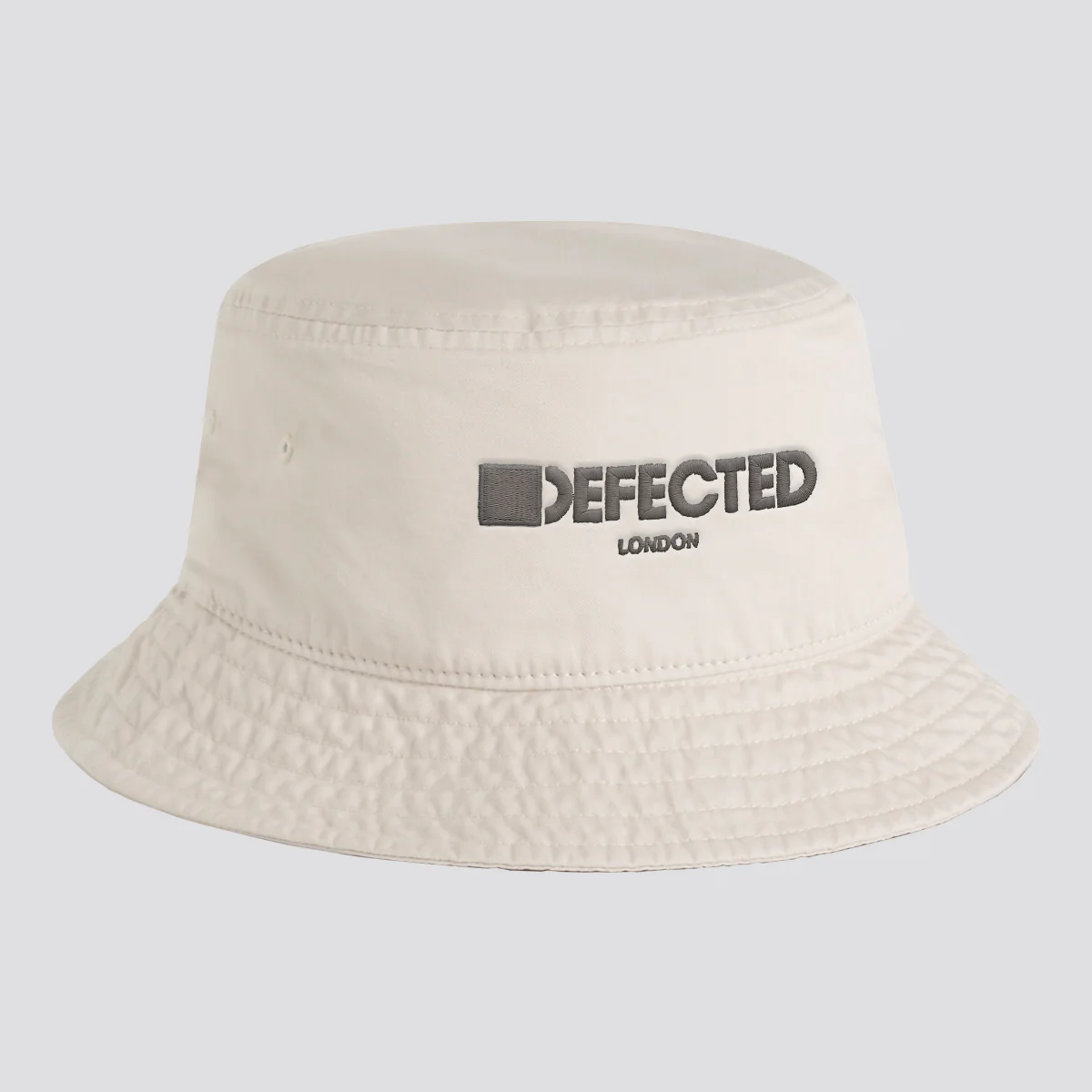 Defected London Embroidered Logo Faded Bucket Hat - Image 2