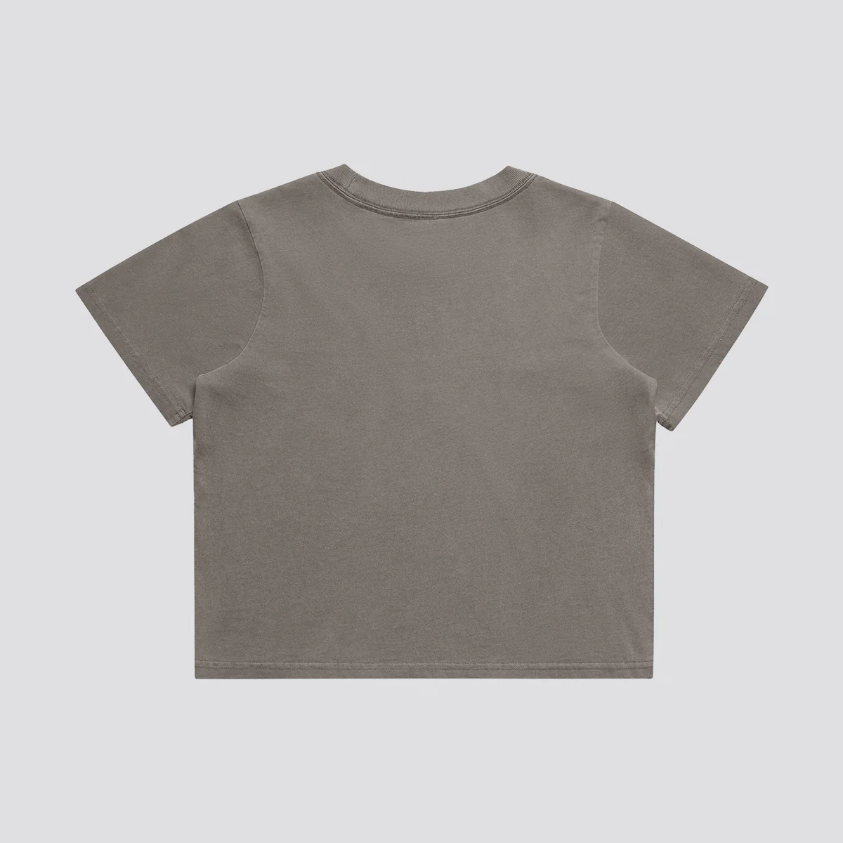 Defected London Embroidered Logo Heavy Faded Crop T-Shirt - Image 7