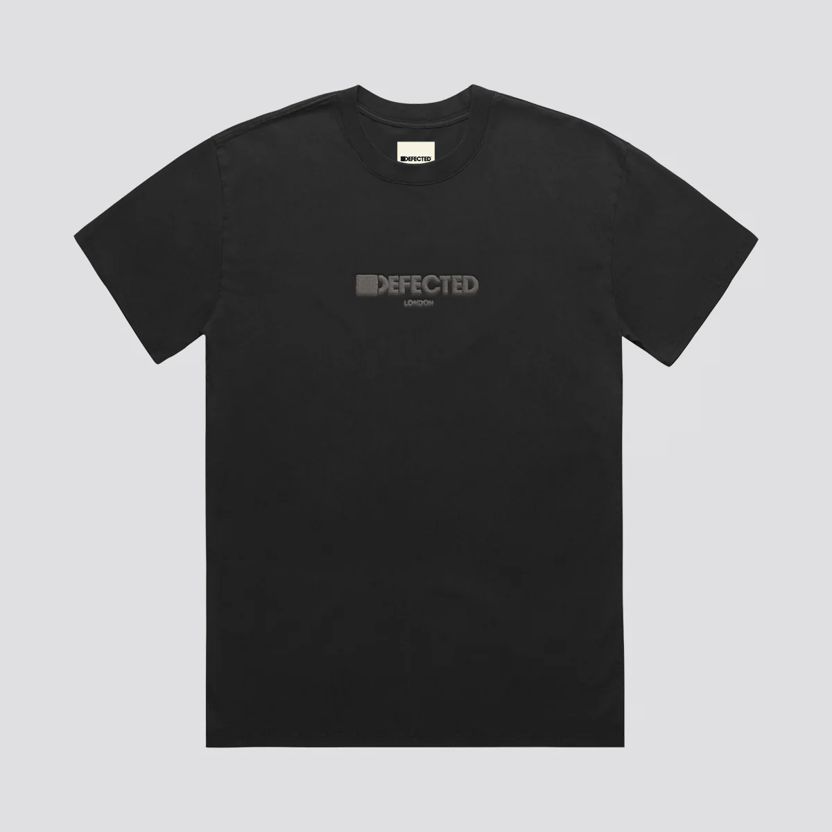 Defected London Embroidered Logo Heavy Faded T-Shirt - Image 6