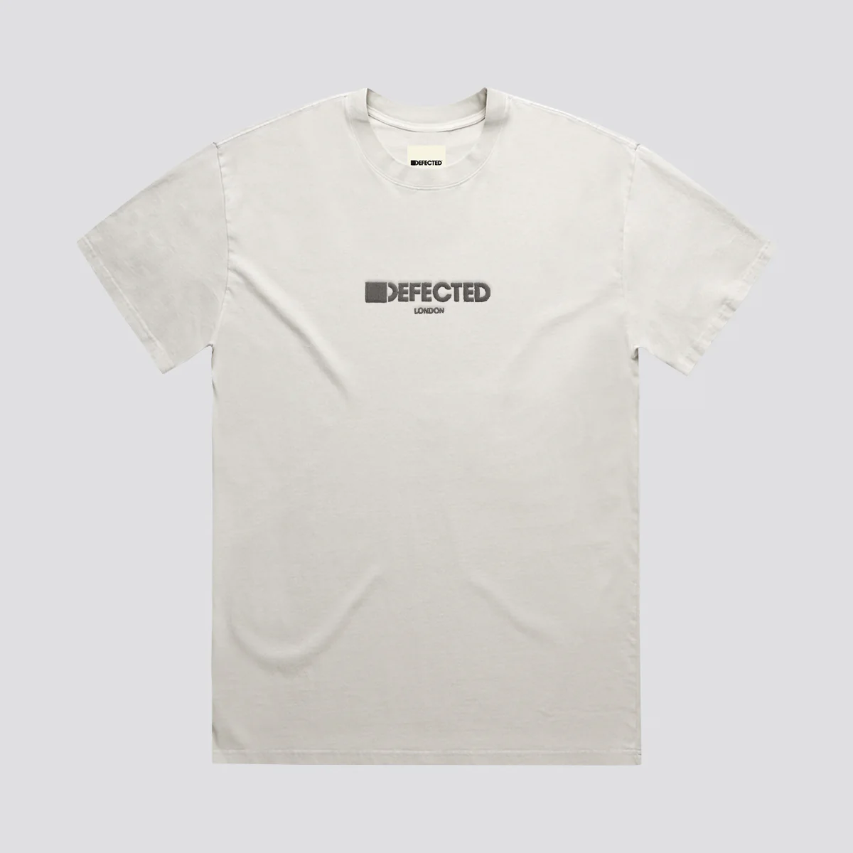 Defected London Embroidered Logo Heavy Faded T-Shirt - Image 8