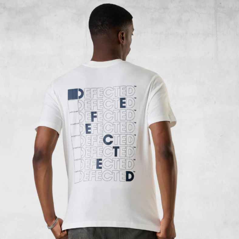 Defected Outline Logo Stacked T-Shirt