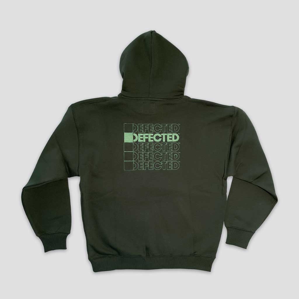 Defected Worldwide Embroidered Hoodie - Image 3