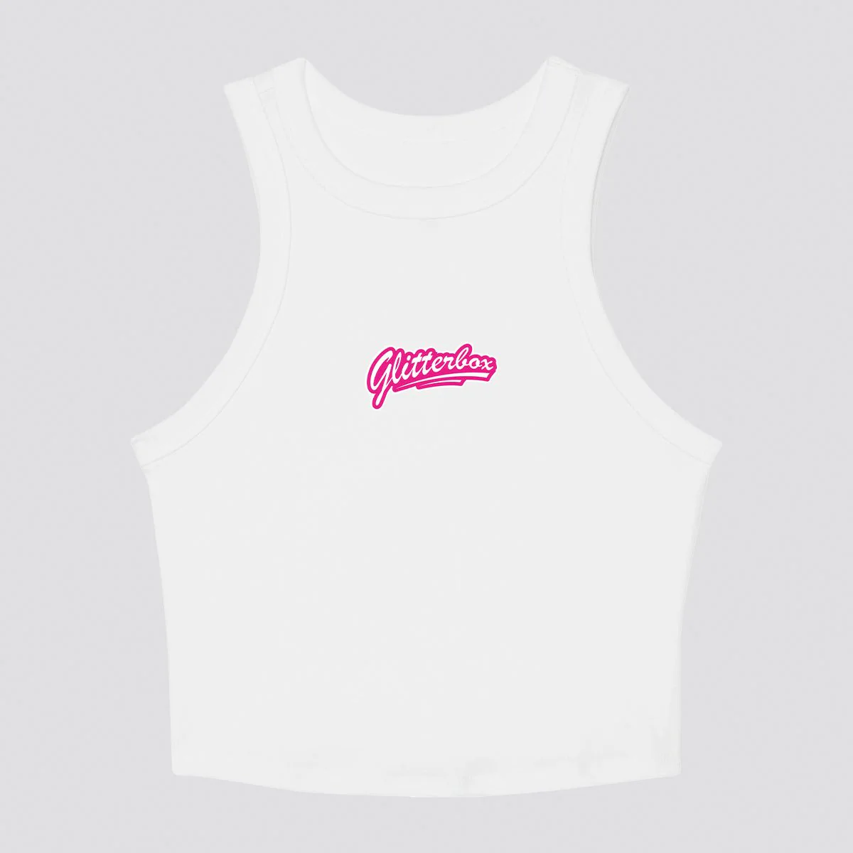 Glitterbox Bubblegum Logo Cropped Vest