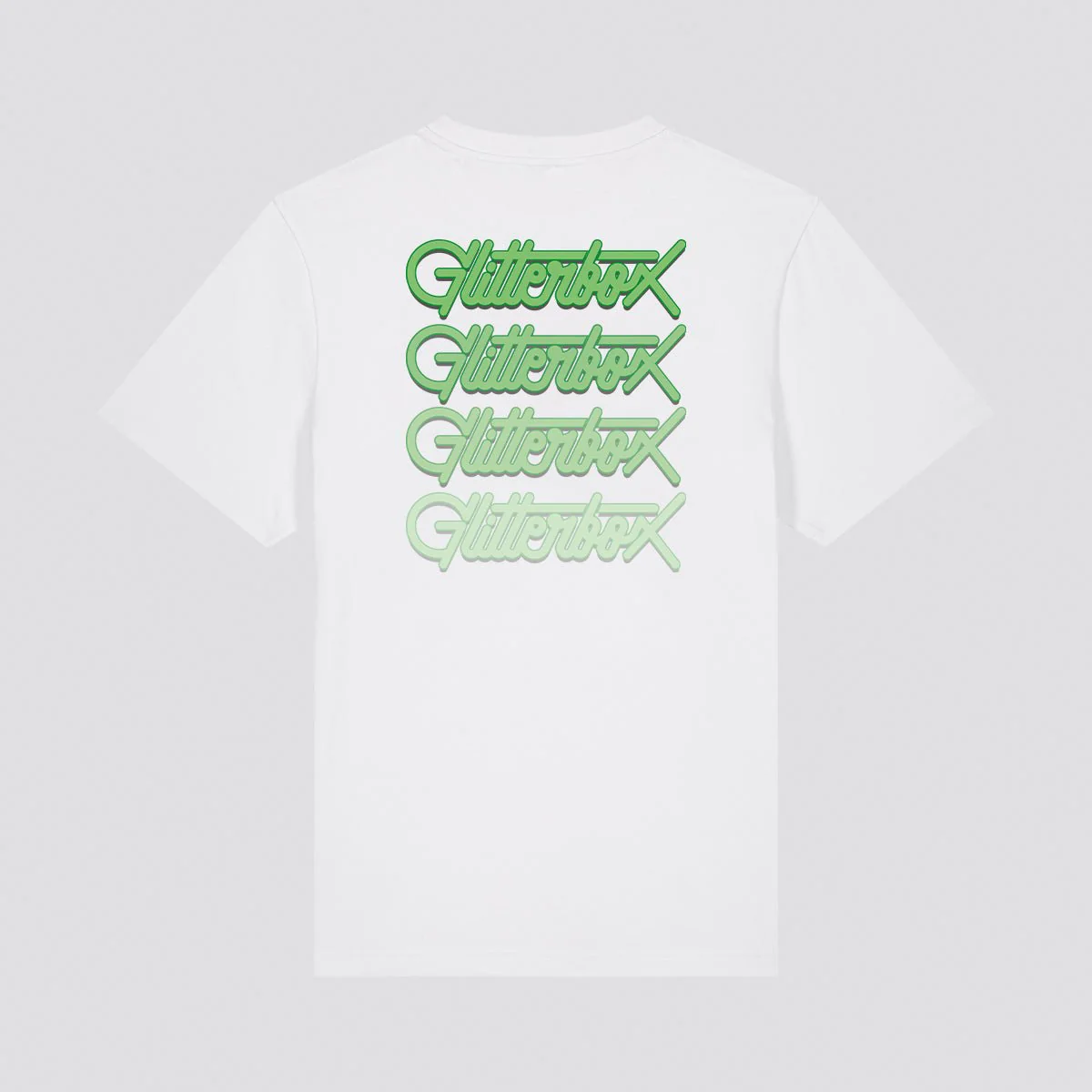 Glitterbox Green Back Fade Logo T-Shirt - Image 3