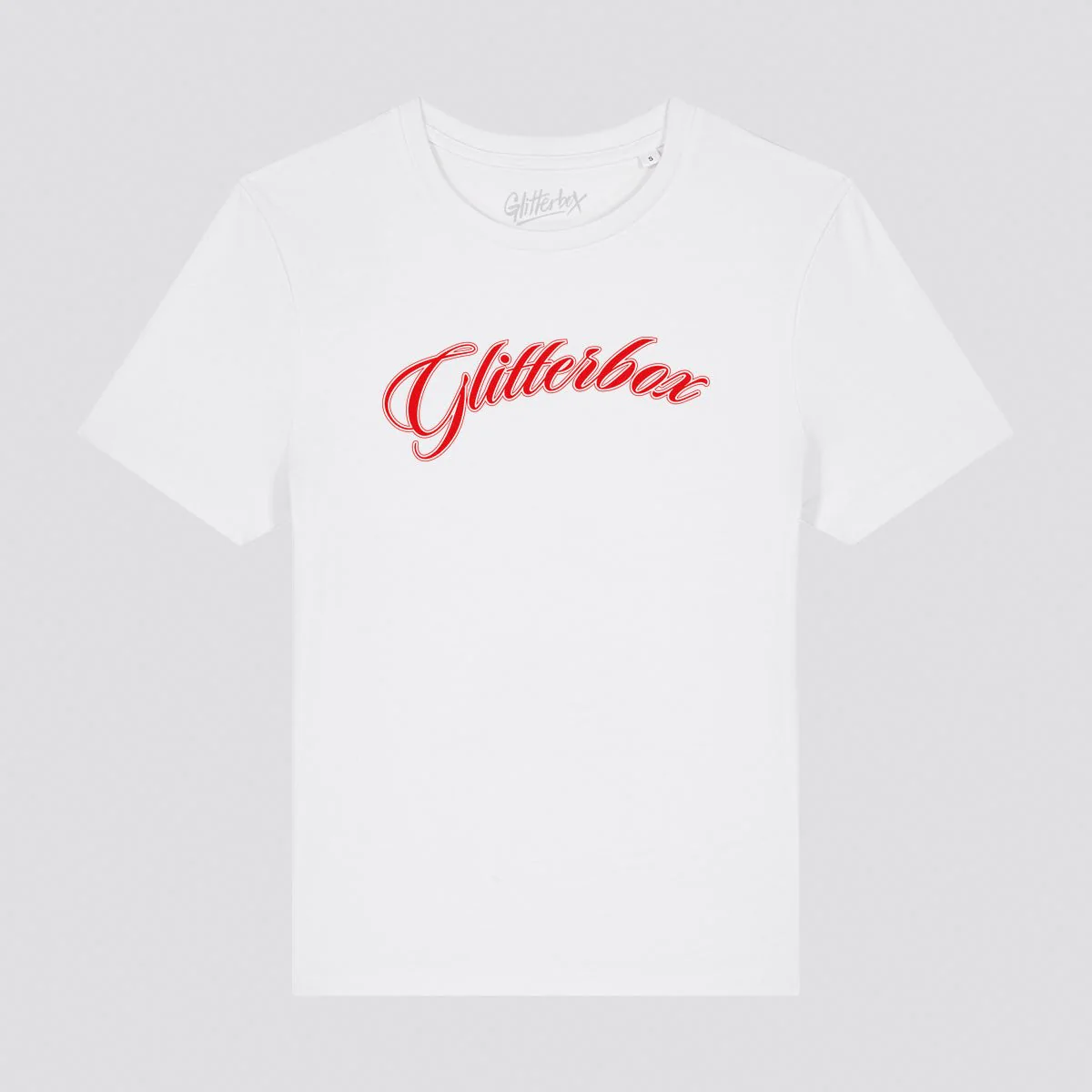 Glitterbox Red Script Logo Fitted T-Shirt