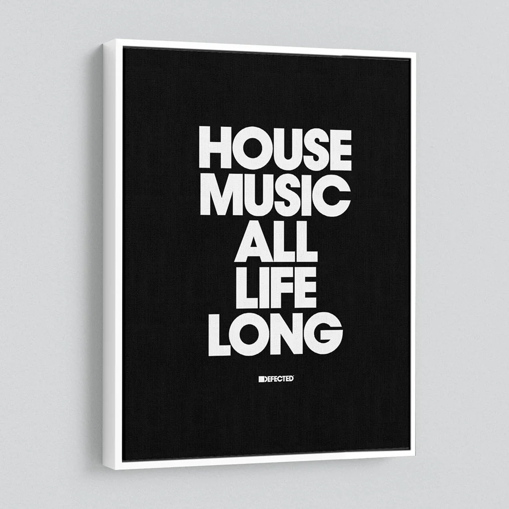 House Music All Life Long Framed Canvas Print - Image 21