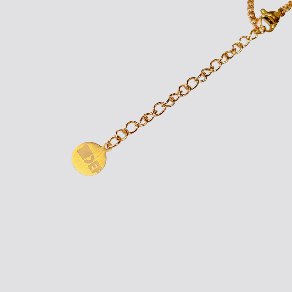 I Am Defected Gold Necklace - Image 3