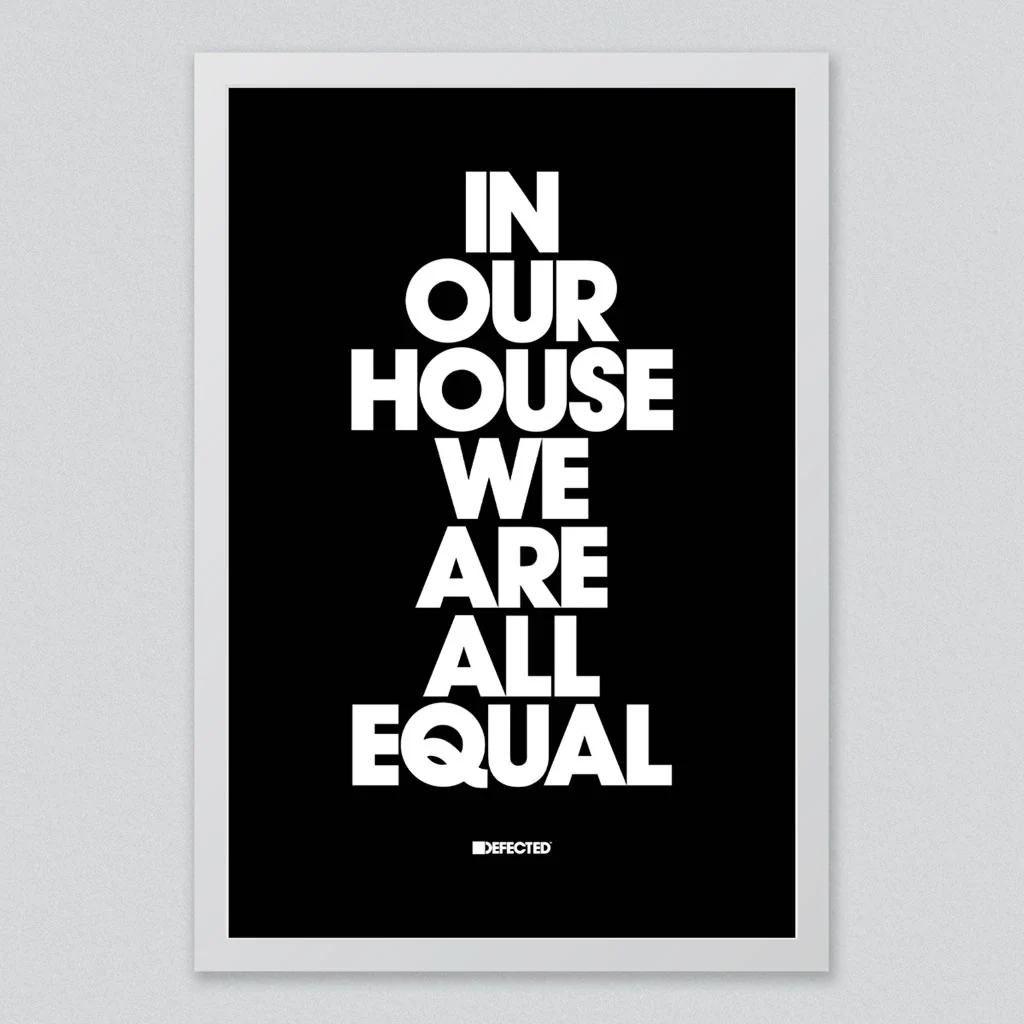In Our House We Are All Equal Framed Print - Image 5