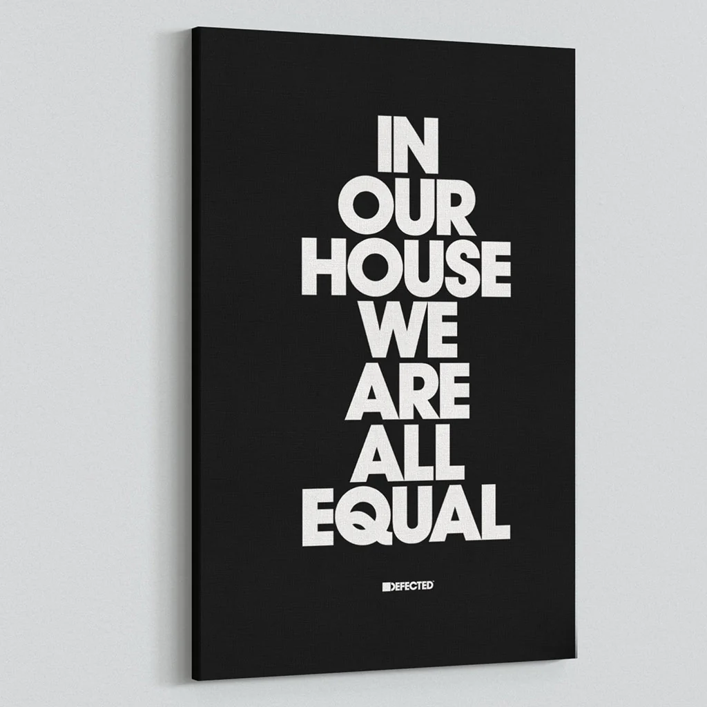 In Our House We Are All Equal Stretched Canvas Print - Image 10