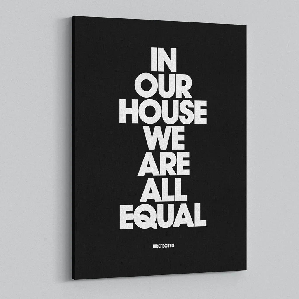 In Our House We Are All Equal Stretched Canvas Print - Image 6